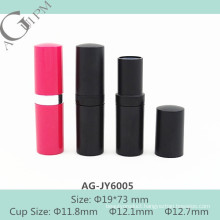 Hot Sale&Glamorous Circular Lipstick Tube AG-JY6005, Cup Size 11.8/12.1/12.7mm, AGPM Cosmetic Packaging, Custom Color/Logo